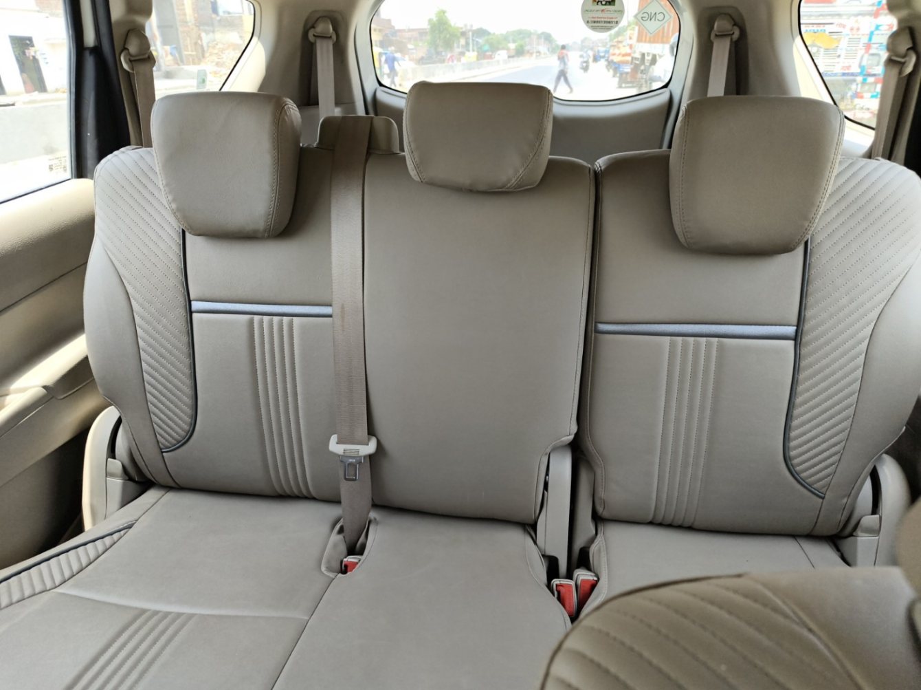 Actual Ertiga passenger seating